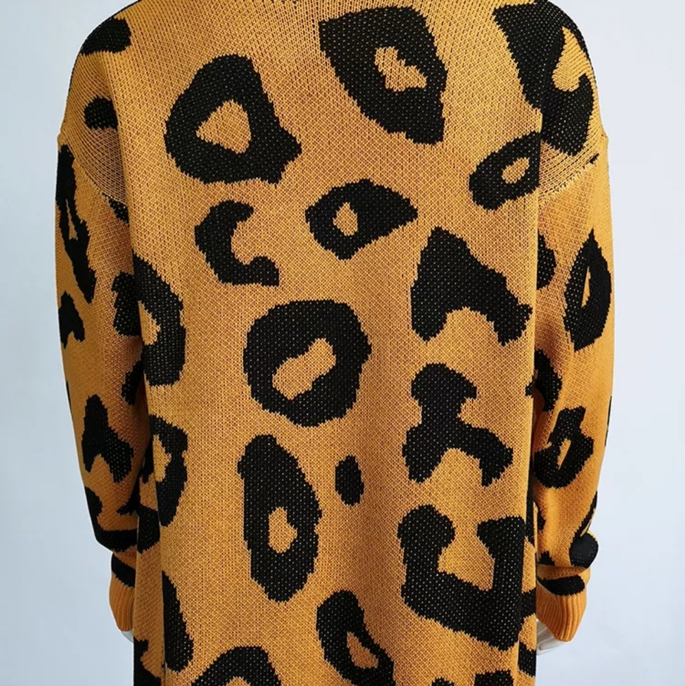 Leopard print long cardigan - Picture 5 of 5
